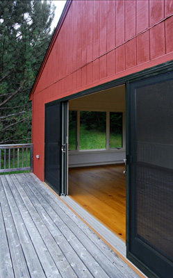 red wood siding